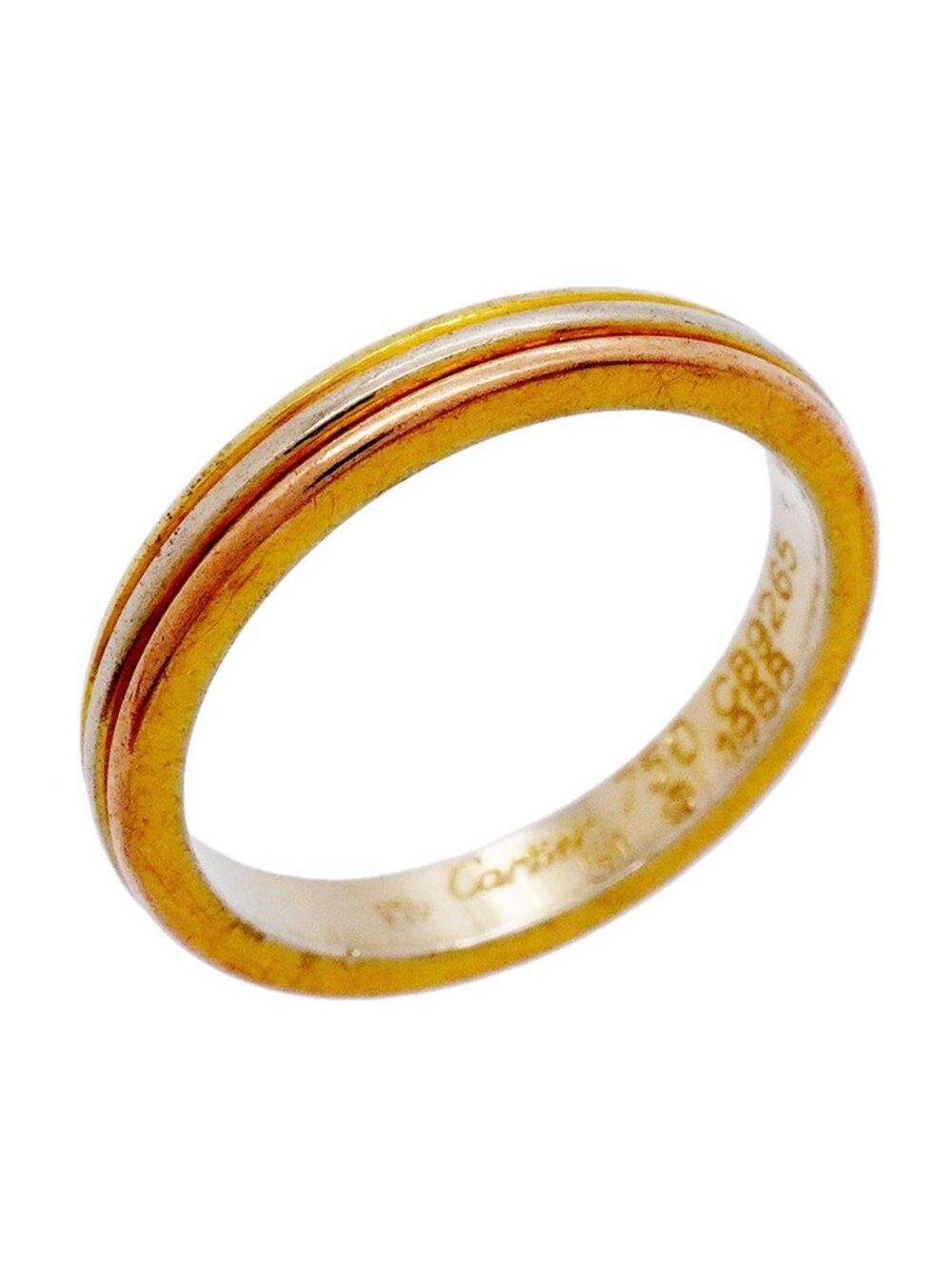 Cartier Ring Vendome 18k Yellow Gold 18k White Pink